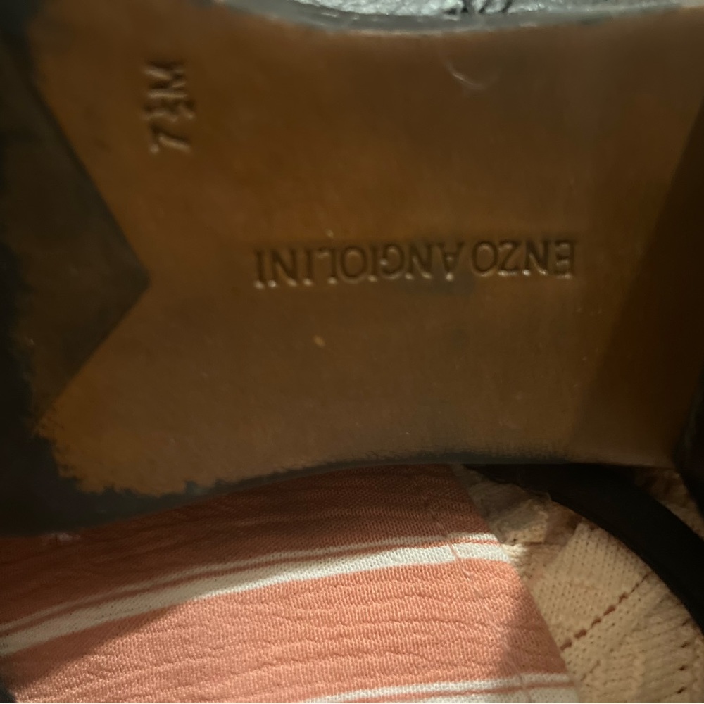 Black leather tall boots